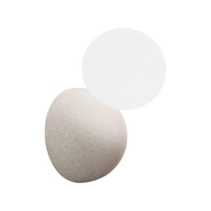 Ondaluce - Sienas gaismeklis ROCK 1xG9/7W/230V balts