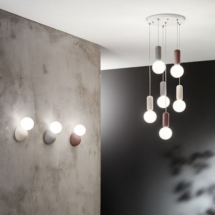 Ondaluce - Sienas gaismeklis ROCK 1xG9/7W/230V balts