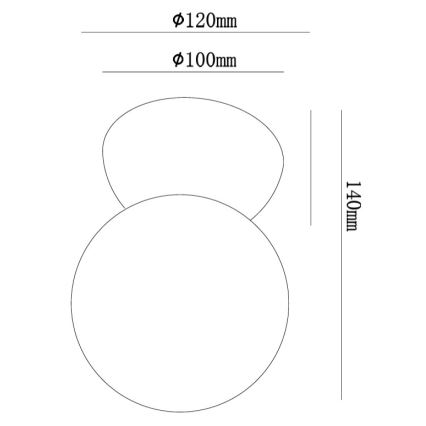 Ondaluce - Sienas gaismeklis ROCK 1xG9/7W/230V balts