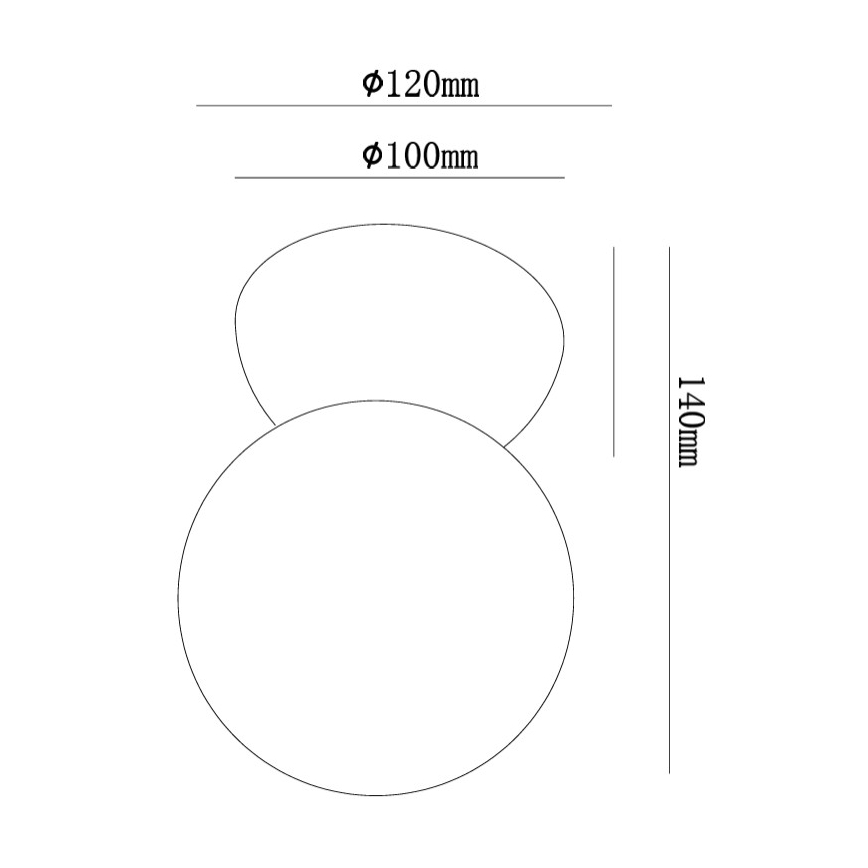 Ondaluce - Sienas gaismeklis ROCK 1xG9/7W/230V balts