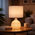 ONLI - Balta galda lampa ELUMA 2xE27/15W/230V 48 cm