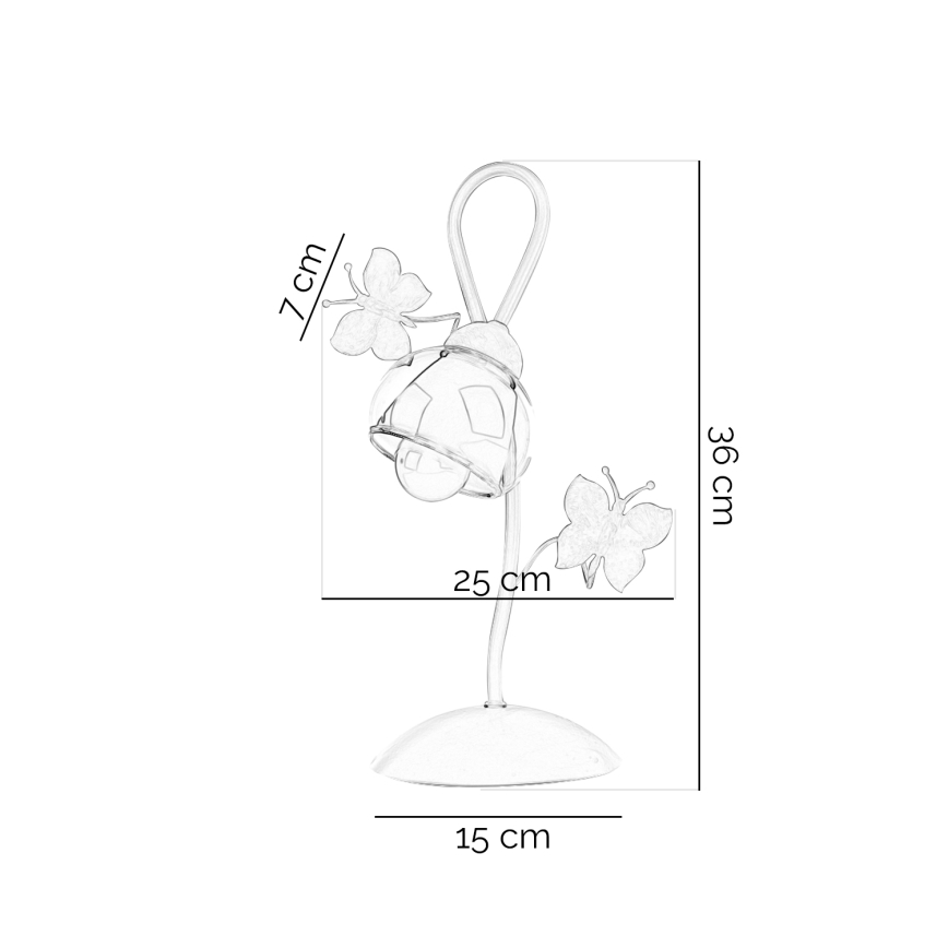 ONLI - Bērnu galda lampa BUTTERFLY 1xE14/6W/230V