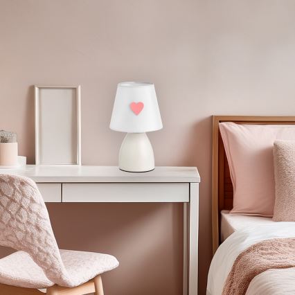 ONLI - Bērnu galda lampiņa TITTA 1xE14/6W/230V 20 cm balta