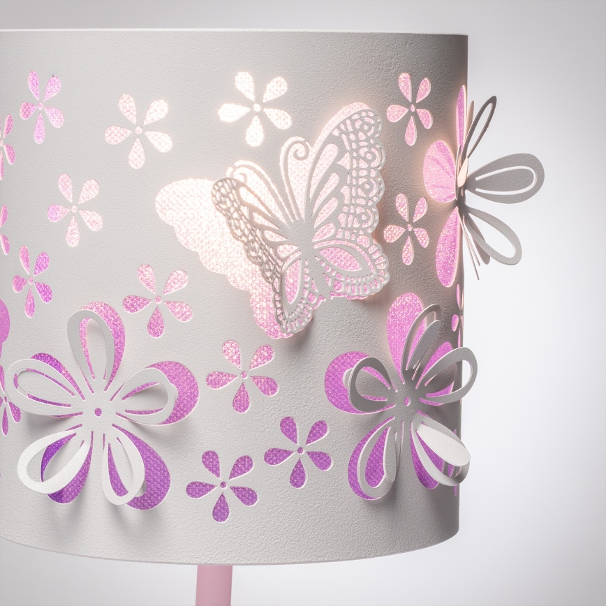 ONLI - Bērnu lampiņa TITILLA 1xE14/6W/230V 22 cm violeta/balta