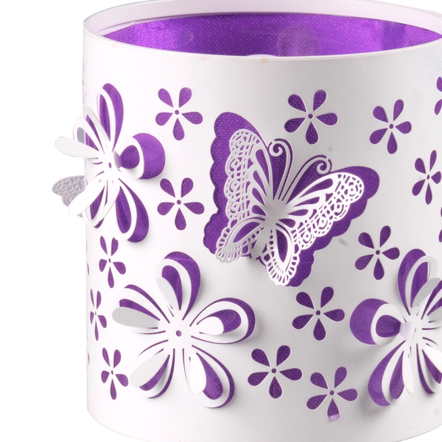 ONLI - Bērnu lampiņa TITILLA 1xE14/6W/230V 22 cm violeta/balta