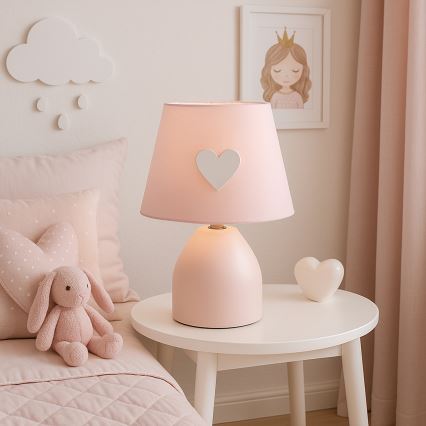 ONLI - Bērnu lampiņa TITTA 1xE14/6W/230V 20 cm rozā