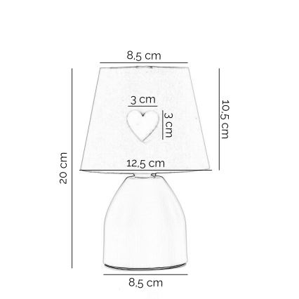 ONLI - Bērnu lampiņa TITTA 1xE14/6W/230V 20 cm rozā