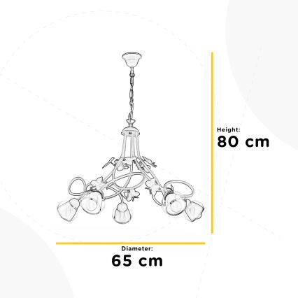 ONLI - Bērnu lustra BUTTERFLY 5xE14/6W/230V