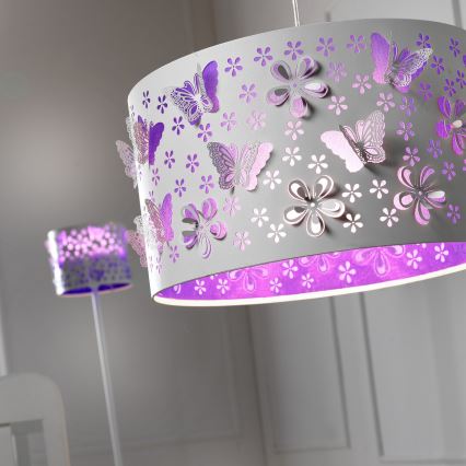 ONLI - Bērnu lustra TITILLA 1xE27/22W/230V violeta/balta