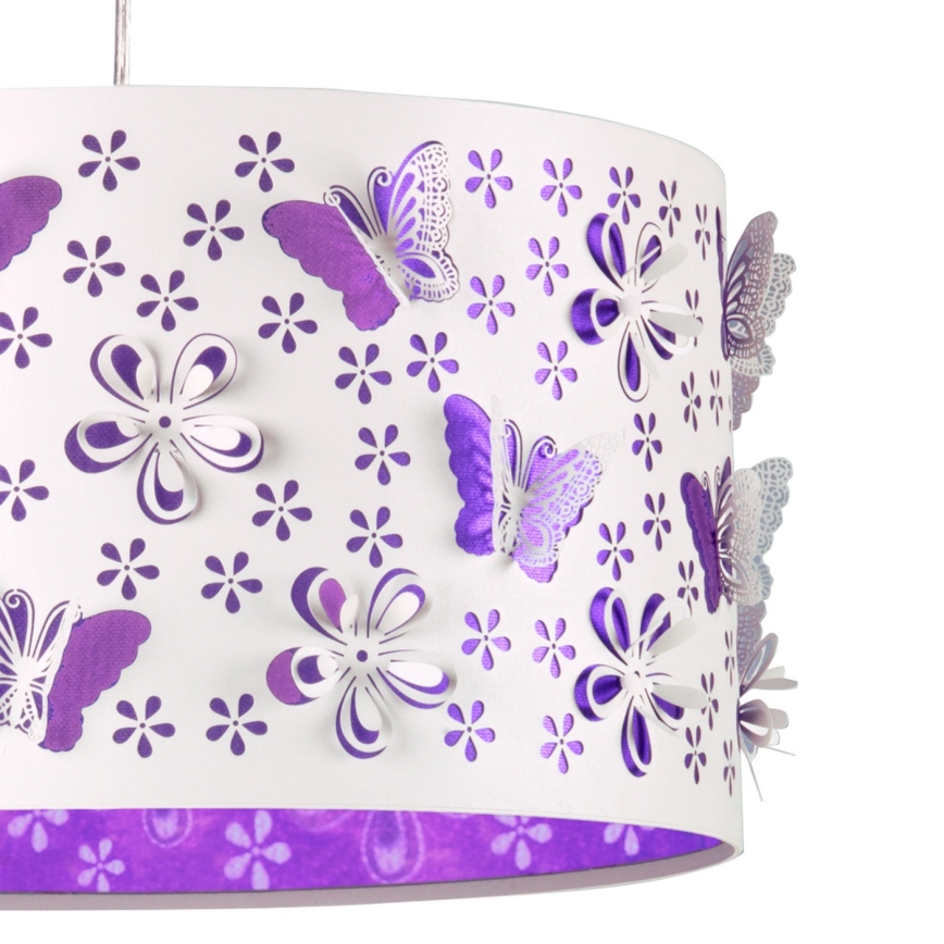 ONLI - Bērnu lustra TITILLA 1xE27/22W/230V violeta/balta
