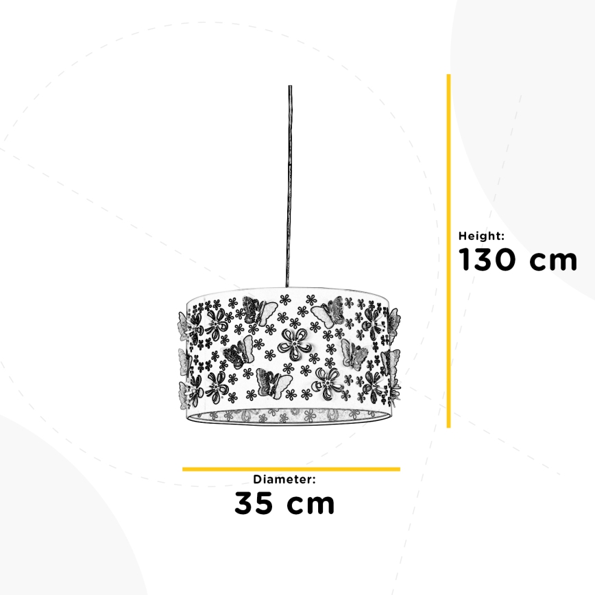 ONLI - Bērnu lustra TITILLA 1xE27/22W/230V violeta/balta