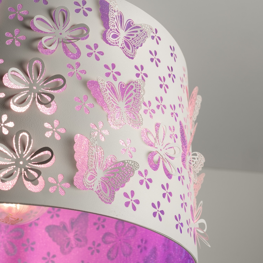 ONLI - Bērnu lustra TITILLA 1xE27/22W/230V violeta/balta