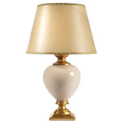 ONLI - Galda lampa AMADEUS 1xE27/15W/230V 72 cm bēša/zelta