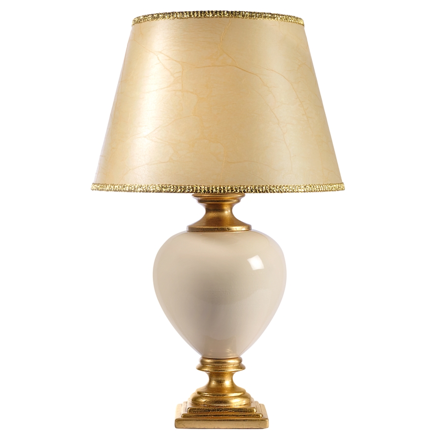ONLI - Galda lampa AMADEUS 1xE27/15W/230V 72 cm bēša/zelta