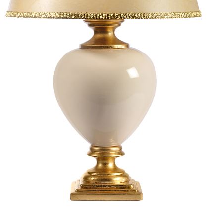 ONLI - Galda lampa AMADEUS 1xE27/15W/230V 72 cm bēša/zelta