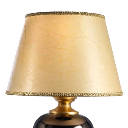 ONLI - Galda lampa AMADEUS 1xE27/15W/230V 72 cm melna/zelta