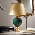 ONLI - Galda lampa AMADEUS 1xE27/15W/230V 72 cm zaļa/zelta