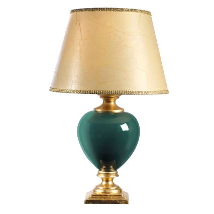 ONLI - Galda lampa AMADEUS 1xE27/15W/230V 72 cm zaļa/zelta