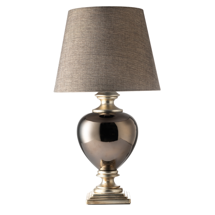 ONLI - Galda lampa AMADEUS 1xE27/15W/230V pelēka
