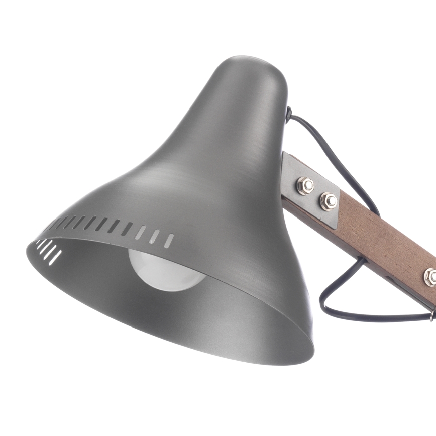 ONLI - Galda lampa ARCHITETTO 1xE27/22W/230V 62 cm pelēka/brūna