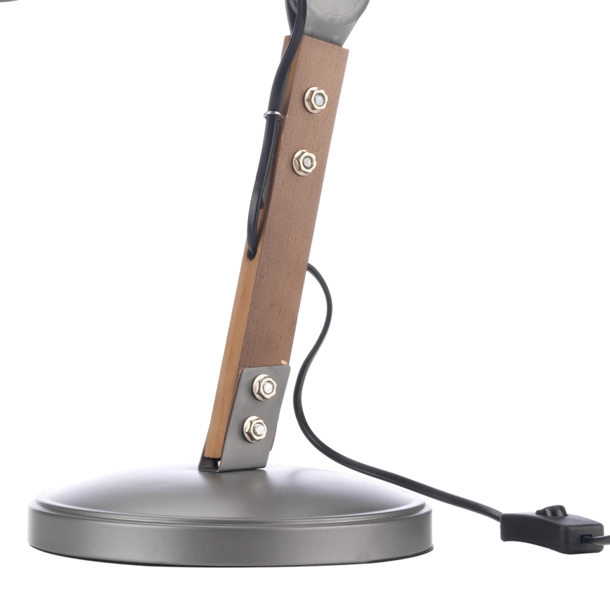 ONLI - Galda lampa ARCHITETTO 1xE27/22W/230V 62 cm pelēka/brūna