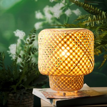 ONLI - Galda lampa BAMBOO 1xE27/22W/230V bambusa