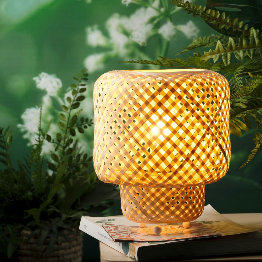 ONLI - Galda lampa BAMBOO 1xE27/22W/230V bambusa