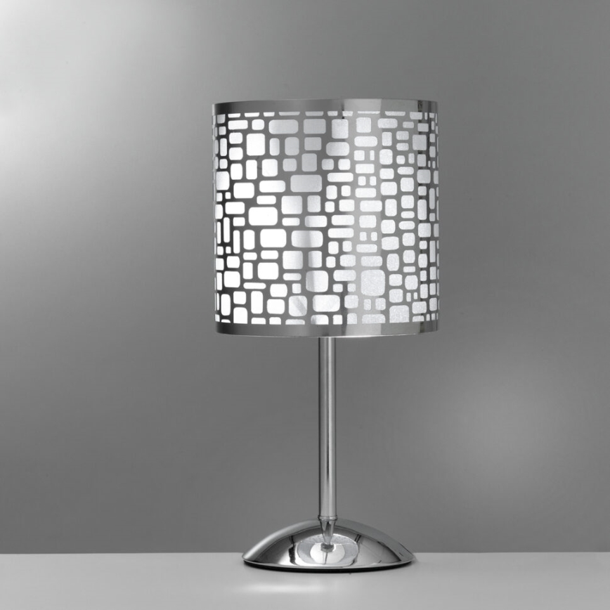 ONLI - Galda lampa BRUCE 1xE27/15W/230V 40 cm matēts hroms