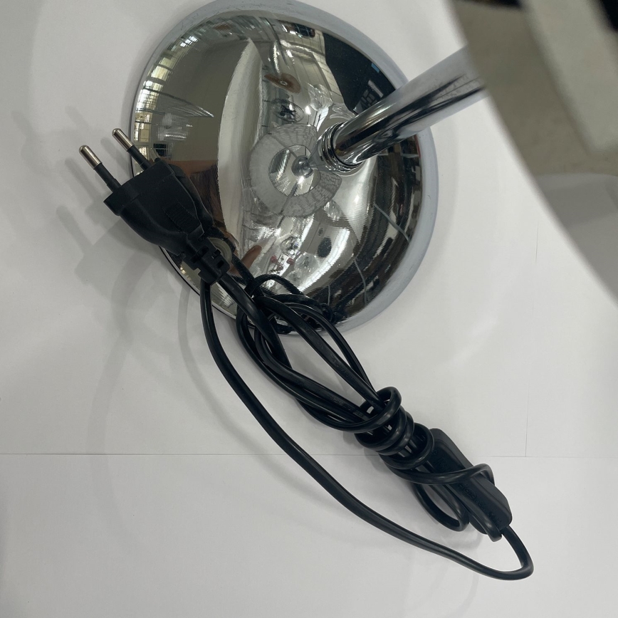 ONLI - Galda lampa BRUCE 1xE27/15W/230V 40 cm matēts hroms