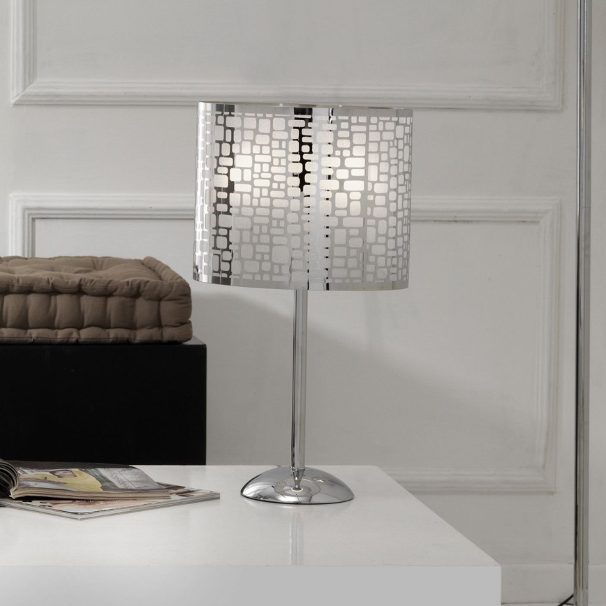 ONLI - Galda lampa BRUCE 1xE27/15W/230V 52 cm matēts hroms