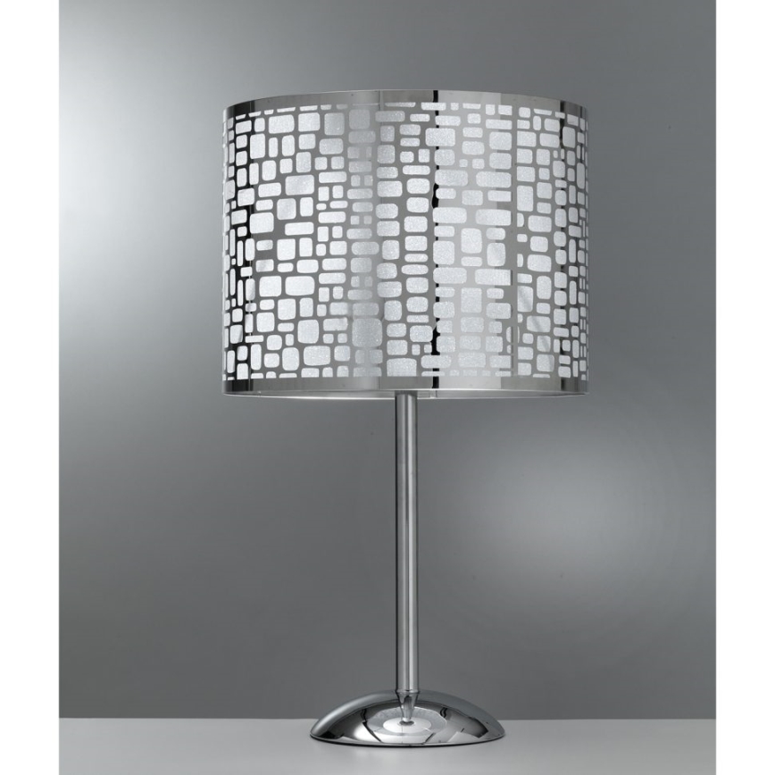 ONLI - Galda lampa BRUCE 1xE27/15W/230V 53 cm matēts hroms