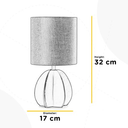 ONLI - Galda lampa CARAMBOLA 1xE14/6W/230V brūna