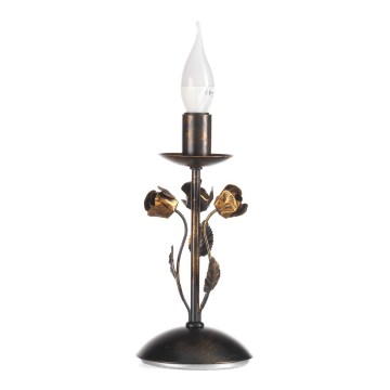 ONLI - Galda lampa CAROLINA 1xE14/6W/230V 40 cm bronzas krāsā