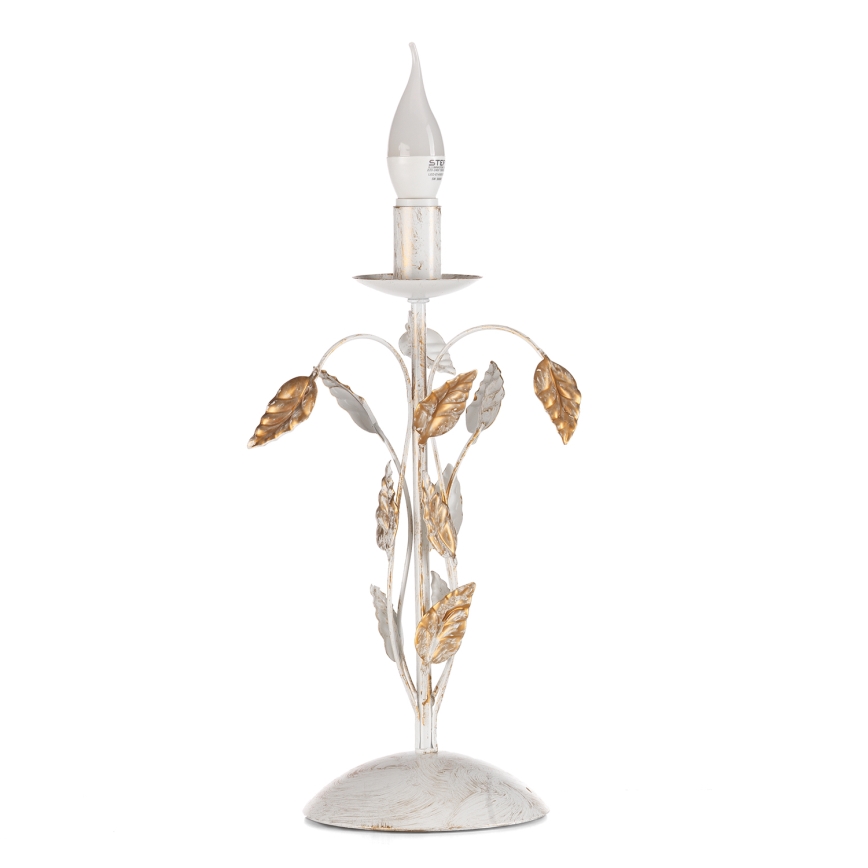 ONLI - Galda lampa COLLANA 1xE14/6W/230V 40 cm balta