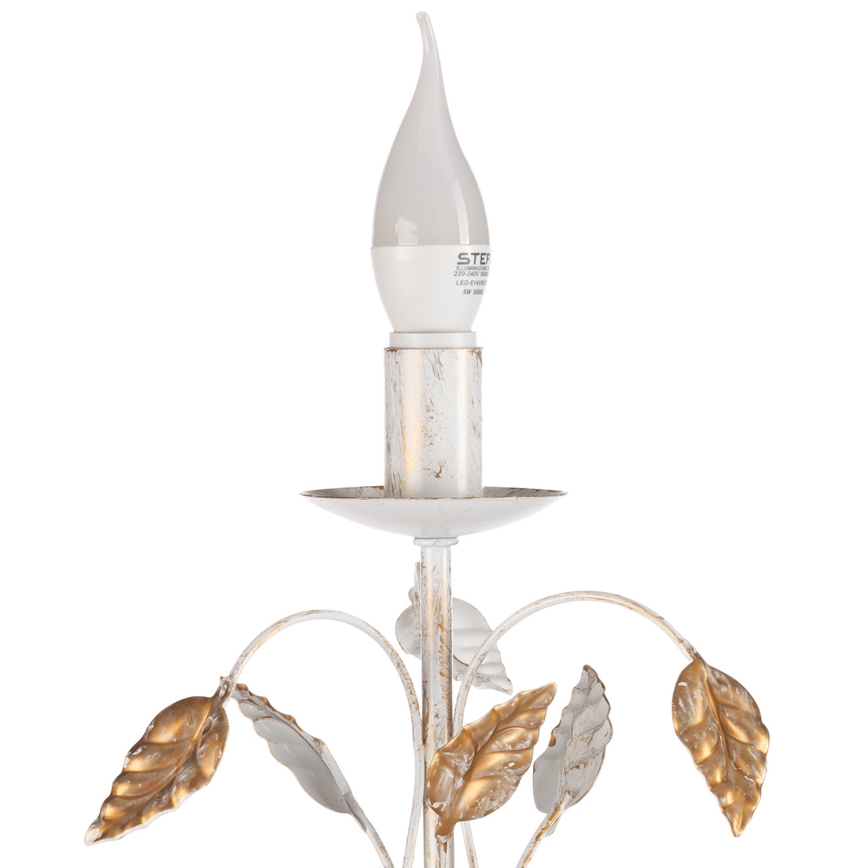 ONLI - Galda lampa COLLANA 1xE14/6W/230V 40 cm balta