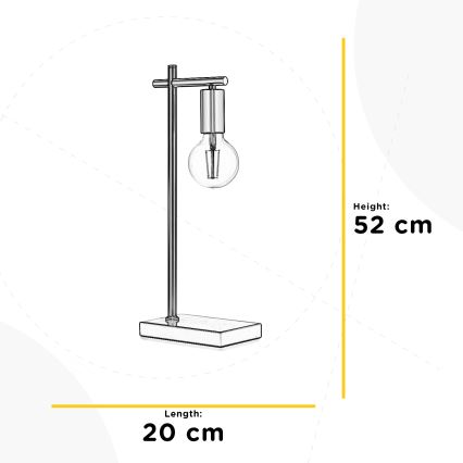 ONLI - Galda lampa CROSS 1xE27/22W/230V 52 cm