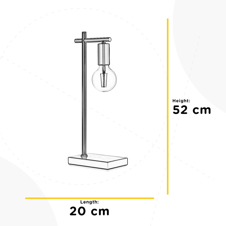 ONLI - Galda lampa CROSS 1xE27/22W/230V 52 cm