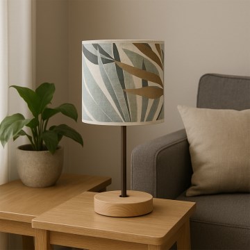 ONLI - Galda lampa FLORA 1xE27/22W/230V 28 cm zaļa/zelta