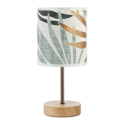 ONLI - Galda lampa FLORA 1xE27/22W/230V 28 cm zaļa/zelta