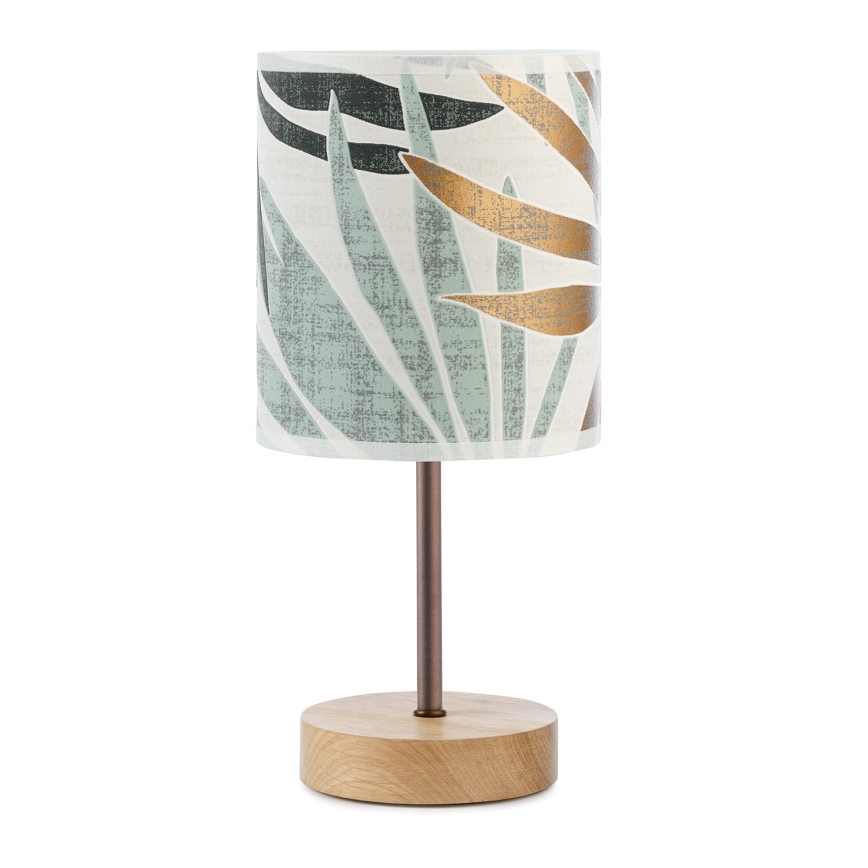 ONLI - Galda lampa FLORA 1xE27/22W/230V 28 cm zaļa/zelta