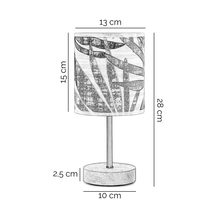 ONLI - Galda lampa FLORA 1xE27/22W/230V 28 cm zaļa/zelta