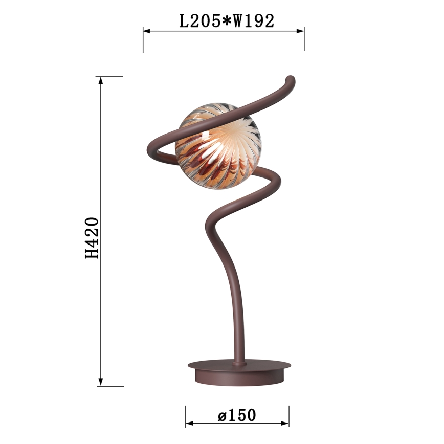 ONLI - Galda lampa FRIDA 1xG9/10W/230V 42 cm varš
