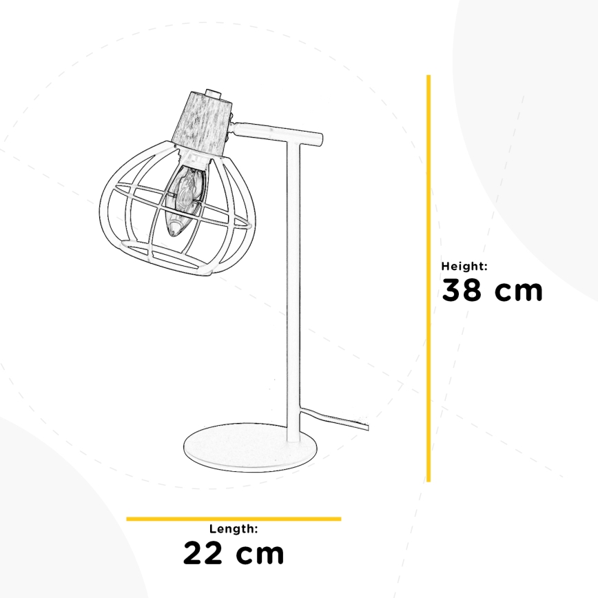 ONLI - Galda lampa GINGER 1xE14/6W/230V