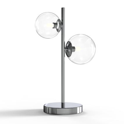 ONLI - Galda lampa KIMBERLY 2xG9/6W/230V 40 cm spīdīgs hroma pārklājums