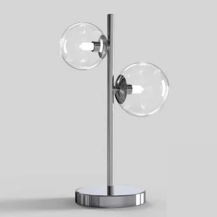 ONLI - Galda lampa KIMBERLY 2xG9/6W/230V 40 cm spīdīgs hroma pārklājums