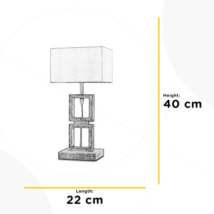 ONLI - Galda lampa KISAR 1xE27/22W/230V
