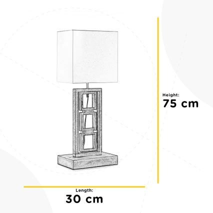 ONLI - Galda lampa KISAR 2xE27/22W/230V