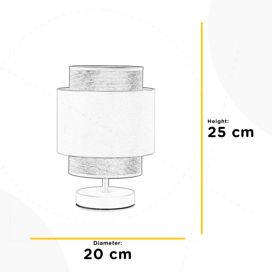 ONLI - Galda lampa LICIA 1xE27/22W/230V