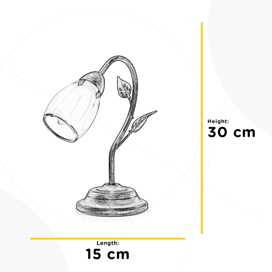 ONLI - Galda lampa LILIANA 1xE14/6W/230V 30 cm