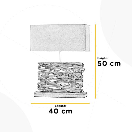 ONLI - Galda lampa MARICA 1xE27/22W/230V 50 cm